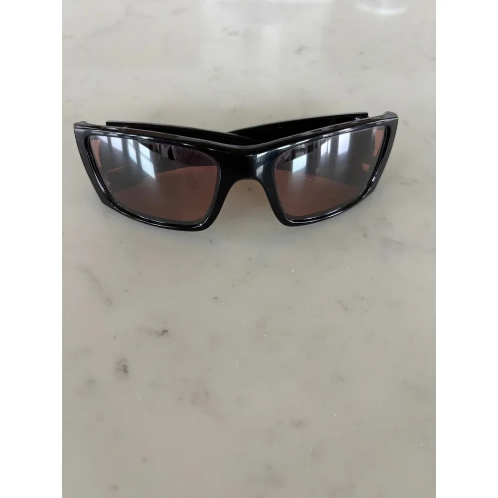 Oakley Sunglasses Polished Black Frame Rose Lens Wrap‎ Sport Mens